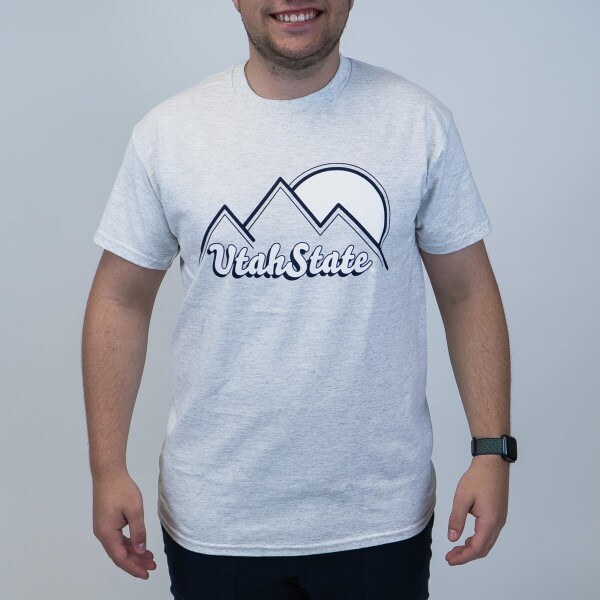 MV Sport, Mountains, Sun, Utah State, T-Shirt, Marble
